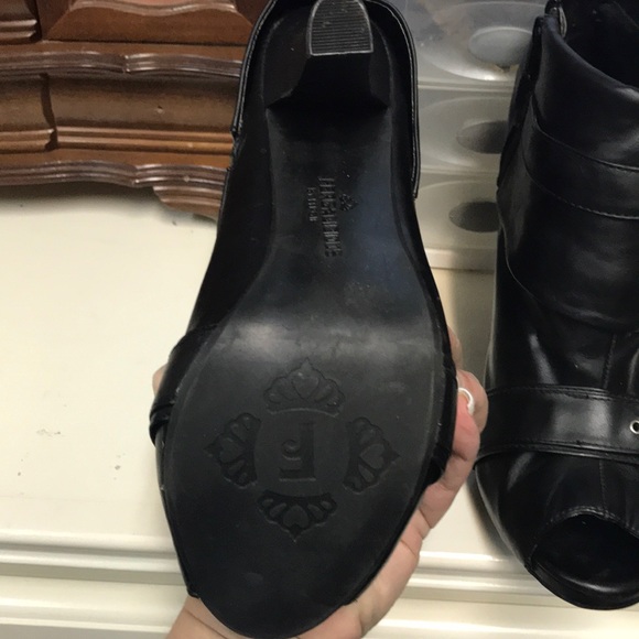 Fergalicious open toe high heel booties - size 10M - Picture 3 of 3